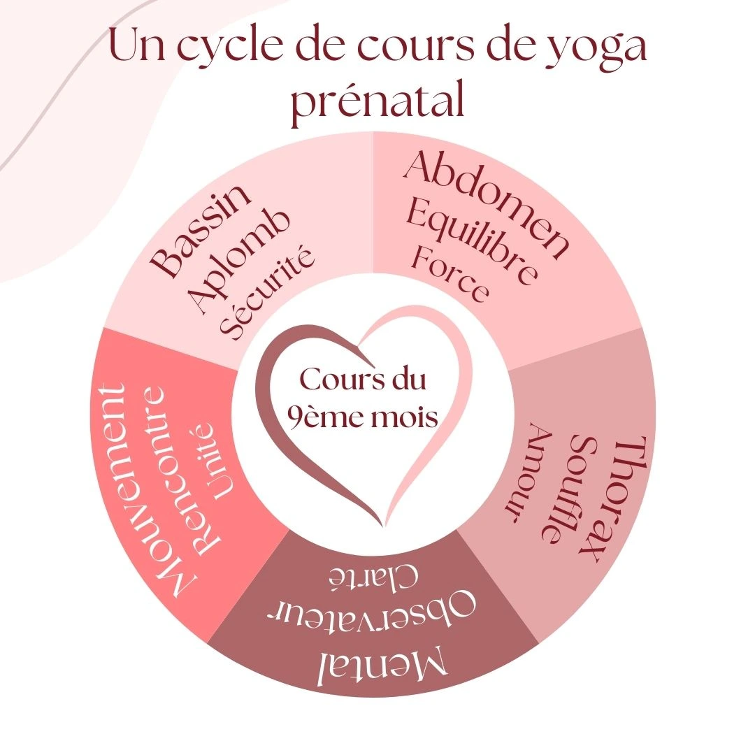 Un cycle de cours de yoga prénatal